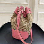 Gucci Canvas Bucket & Drawstring Bag