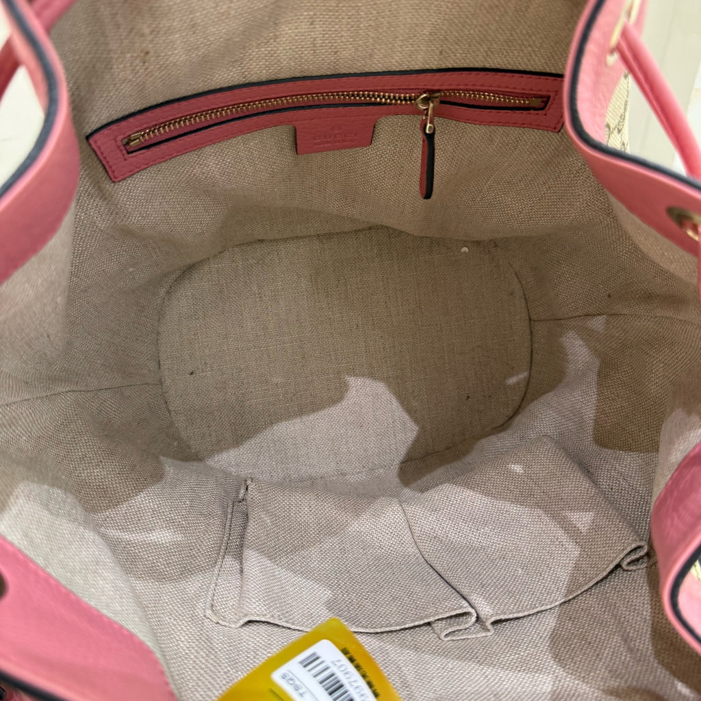 Gucci Canvas Bucket & Drawstring Bag