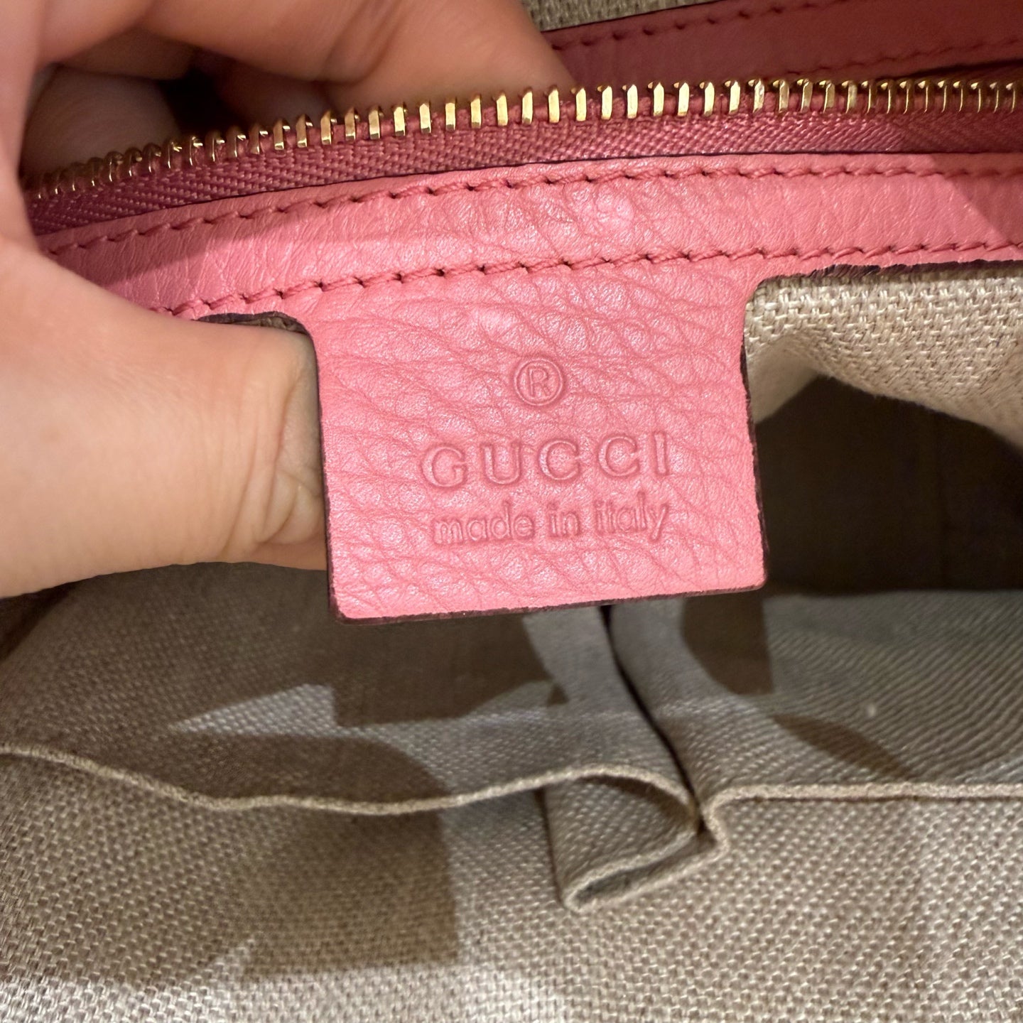 Gucci Canvas Bucket & Drawstring Bag