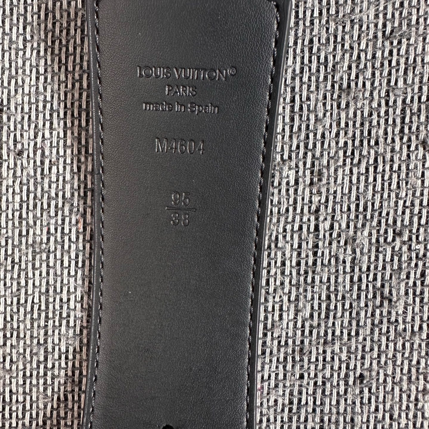Louis Vuitton Leather Black Belt