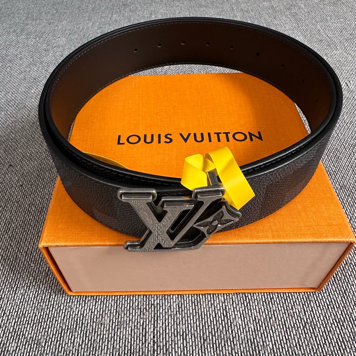 Louis Vuitton Leather Black Belt