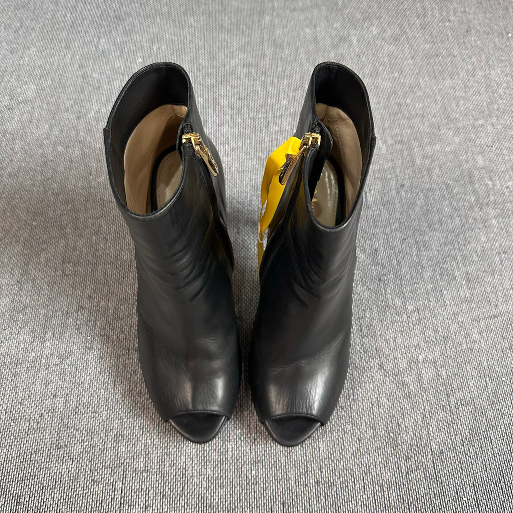 空白 Black Ankle boots