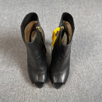 空白 Black Ankle boots