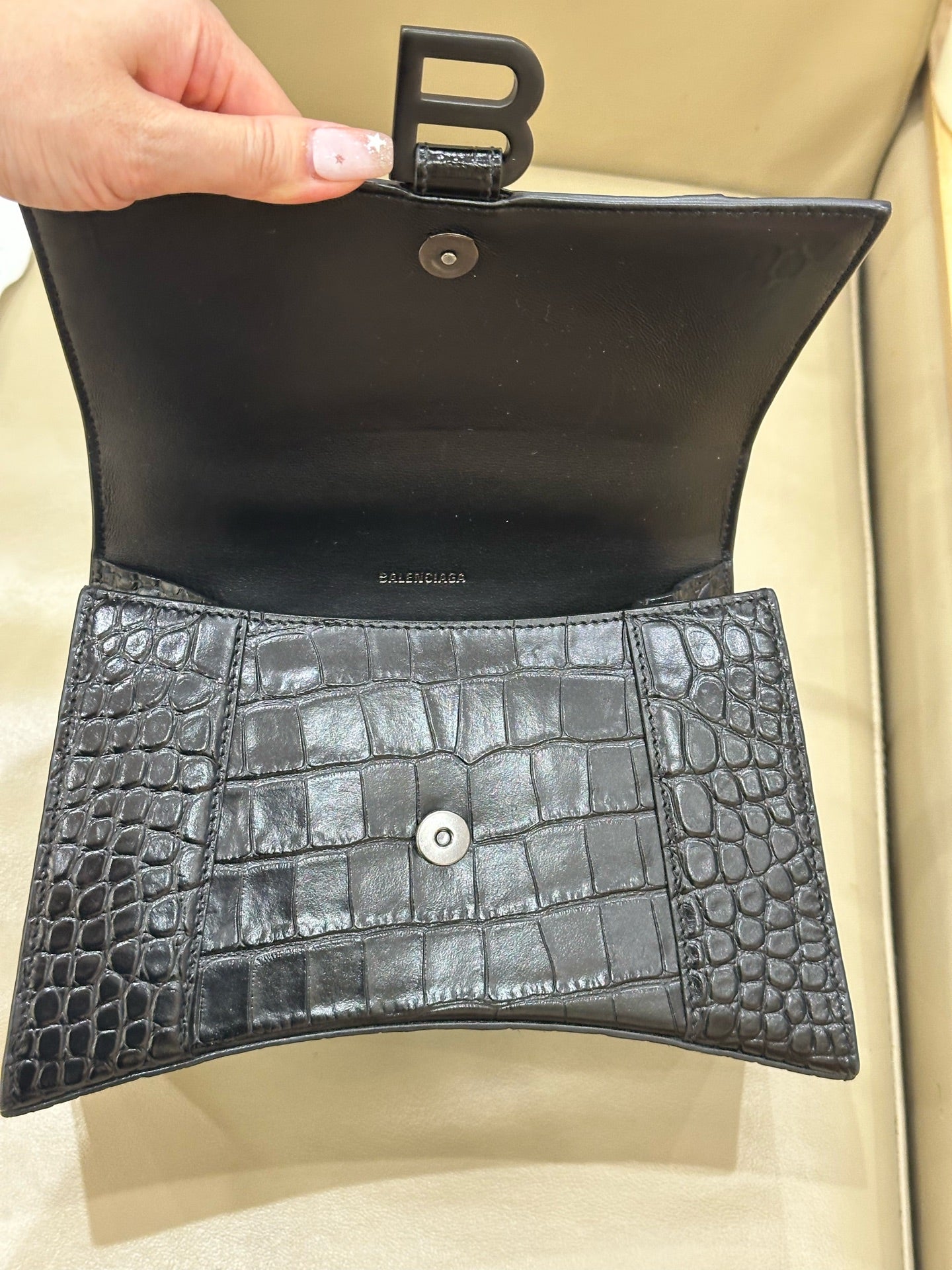 Balenciaga HOURGLASS Black 22.9 cm long x 14.0 cm high x 9.9 cm wide 5935461LR671000