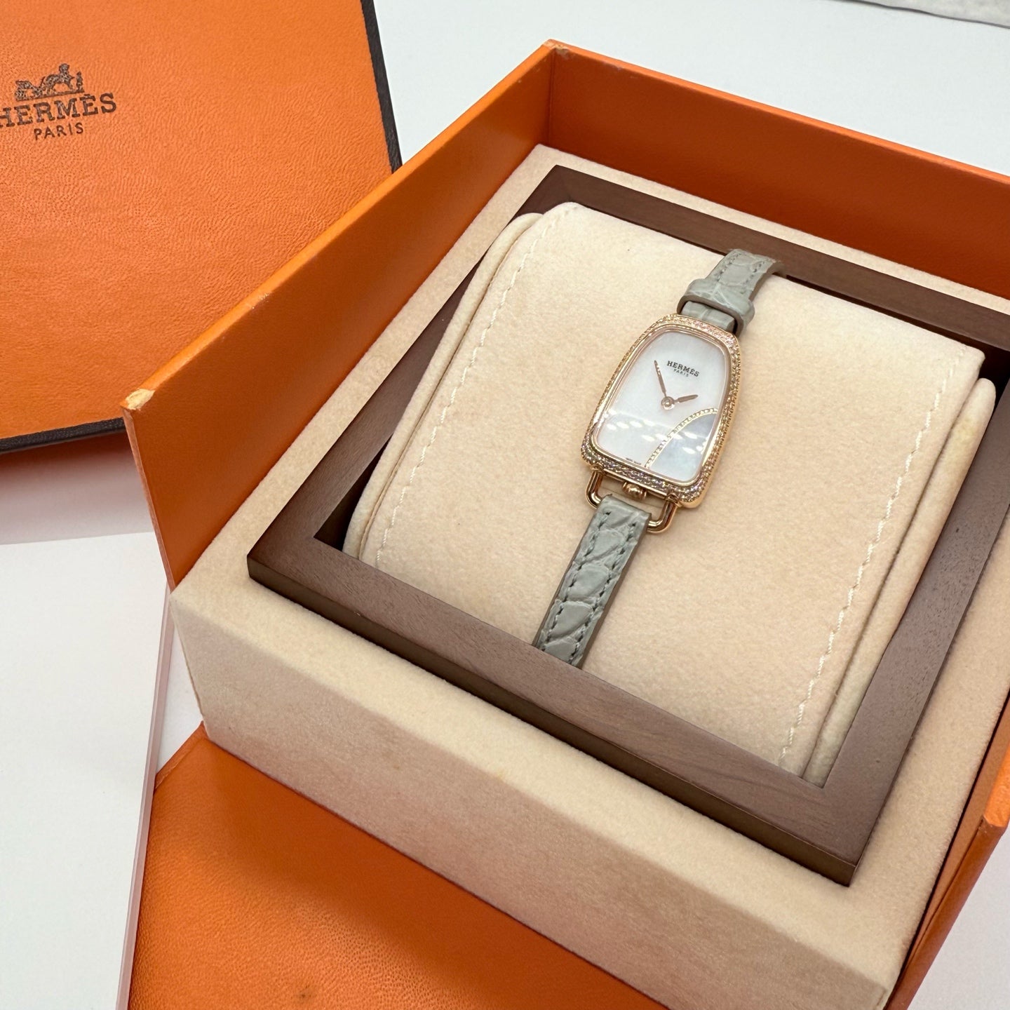 Hermes Gray Quartz watch