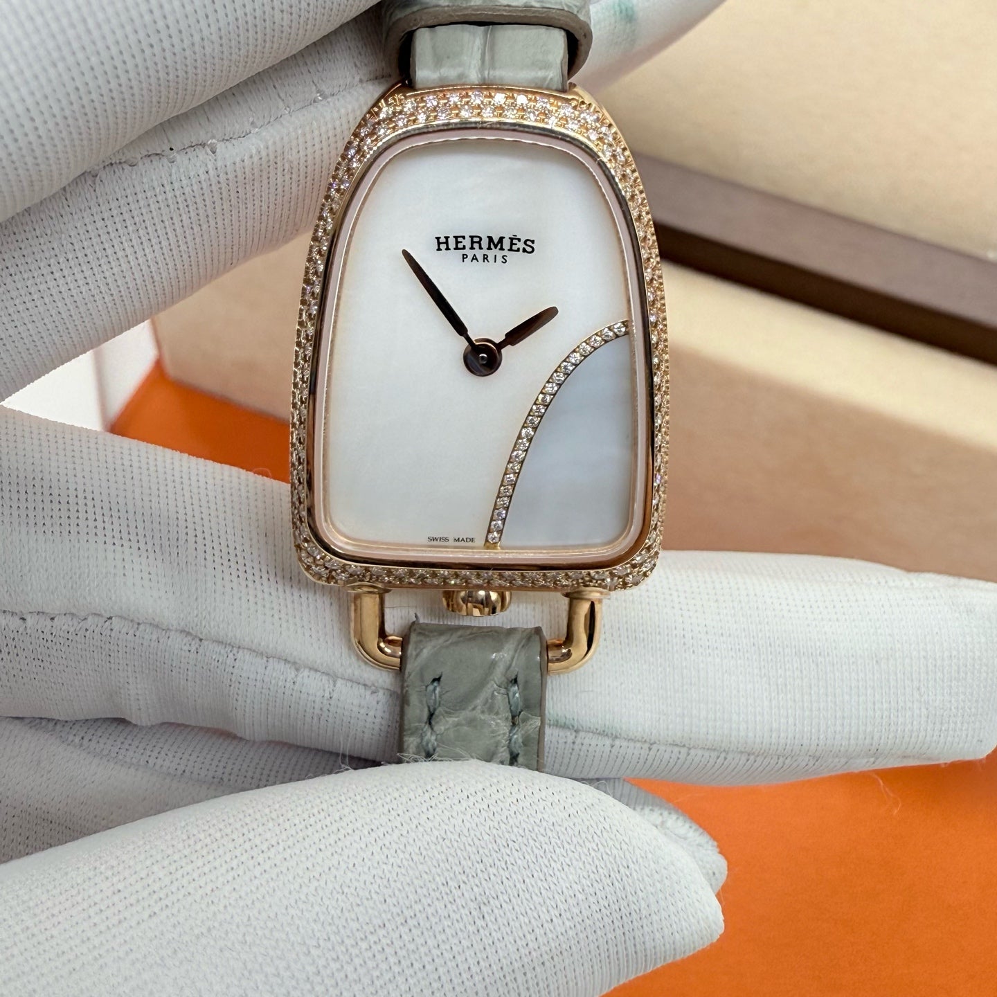 Hermes Gray Quartz watch