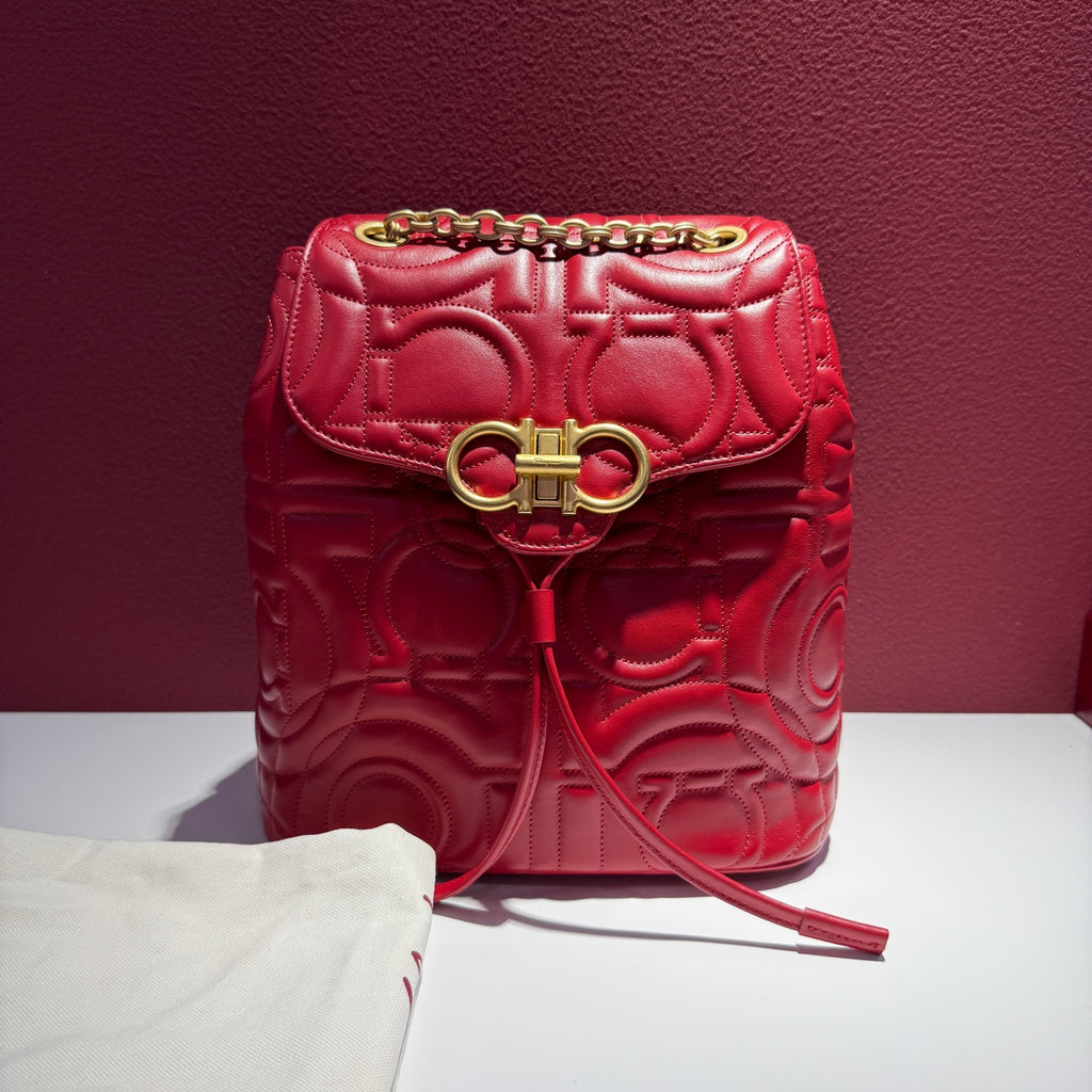 FERRAGAMO/菲拉格慕 Red Backpack