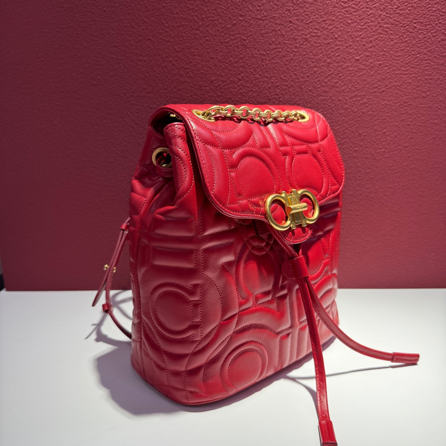 FERRAGAMO/菲拉格慕 Red Backpack