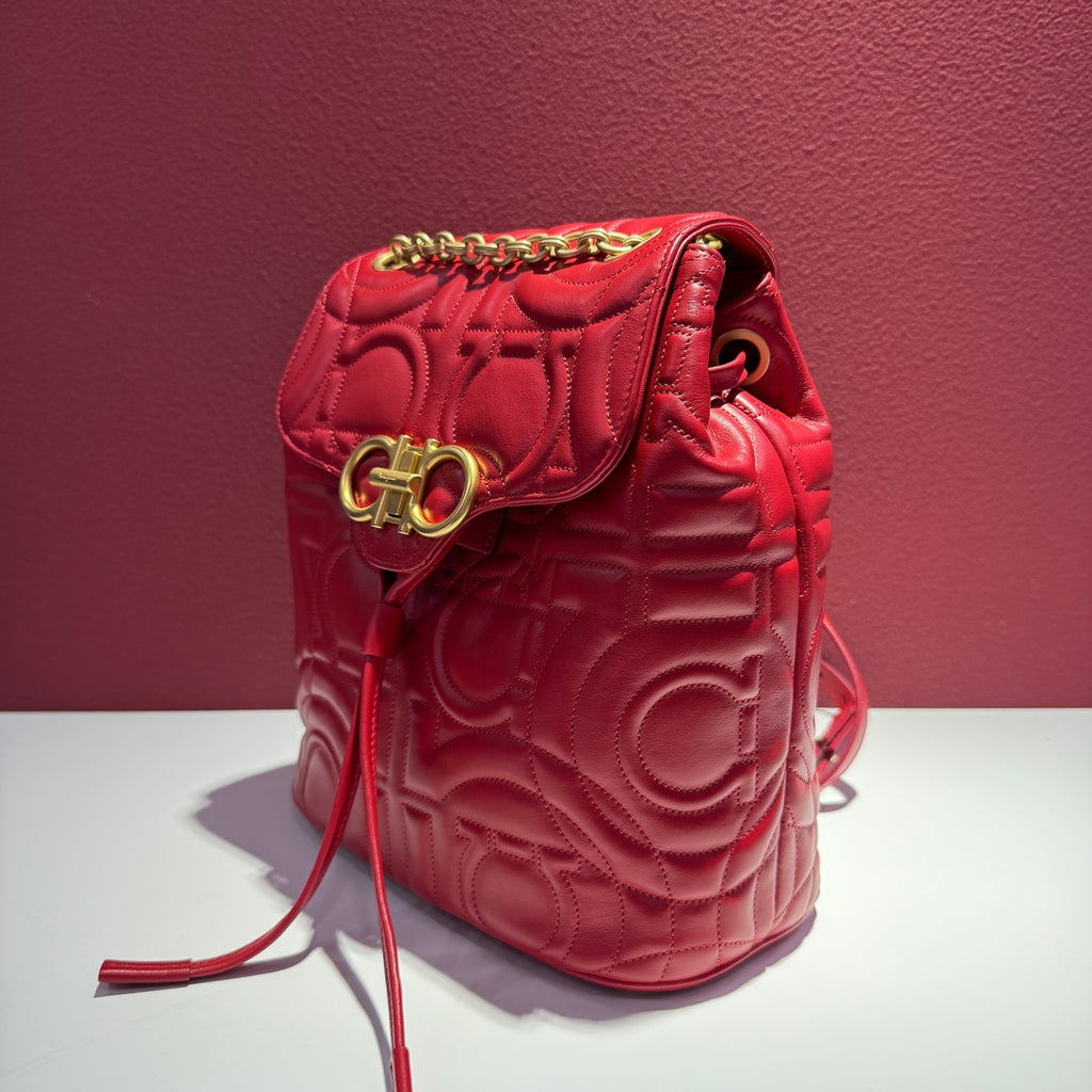 FERRAGAMO/菲拉格慕 Red Backpack