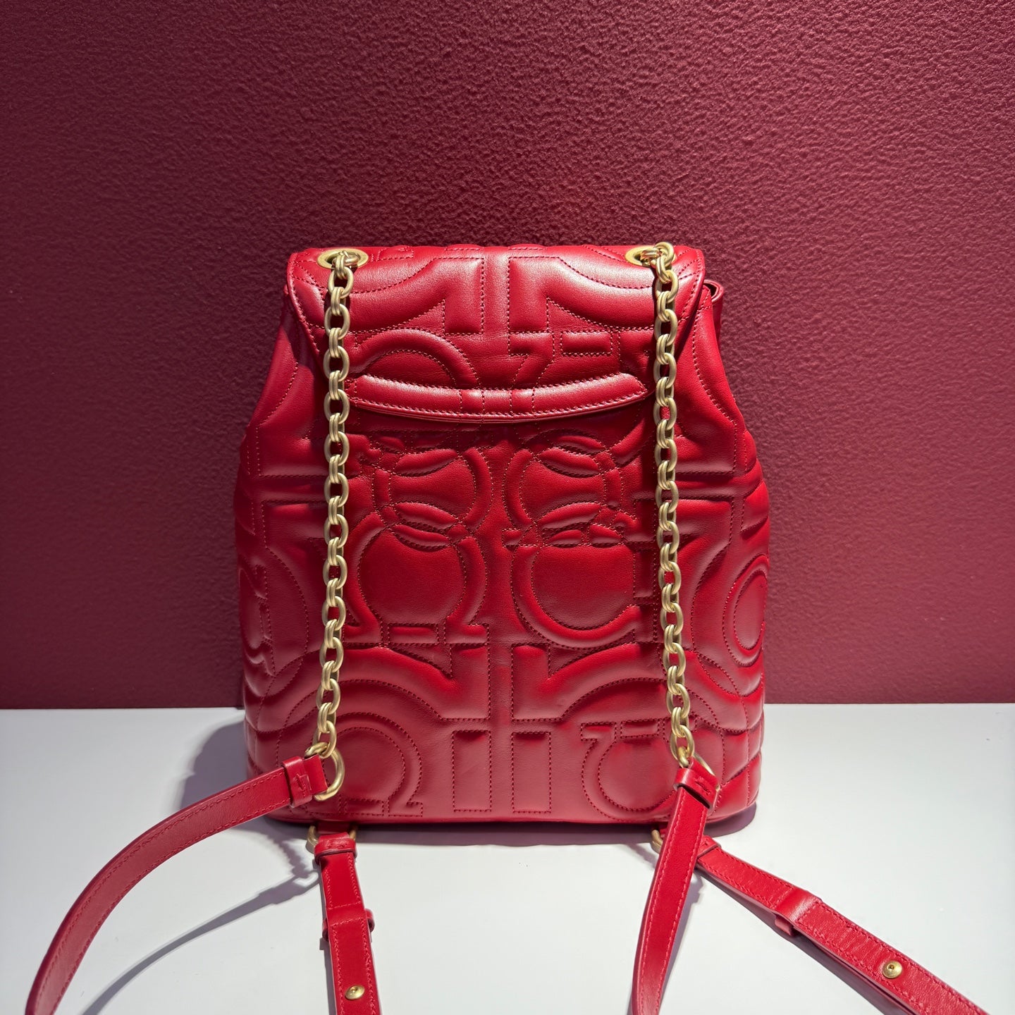 FERRAGAMO/菲拉格慕 Red Backpack