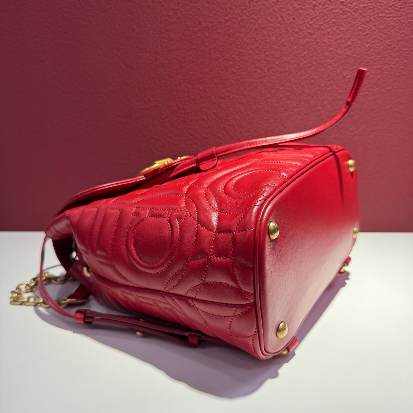 FERRAGAMO/菲拉格慕 Red Backpack