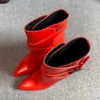 Bottega Veneta Leather Red Ankle boots