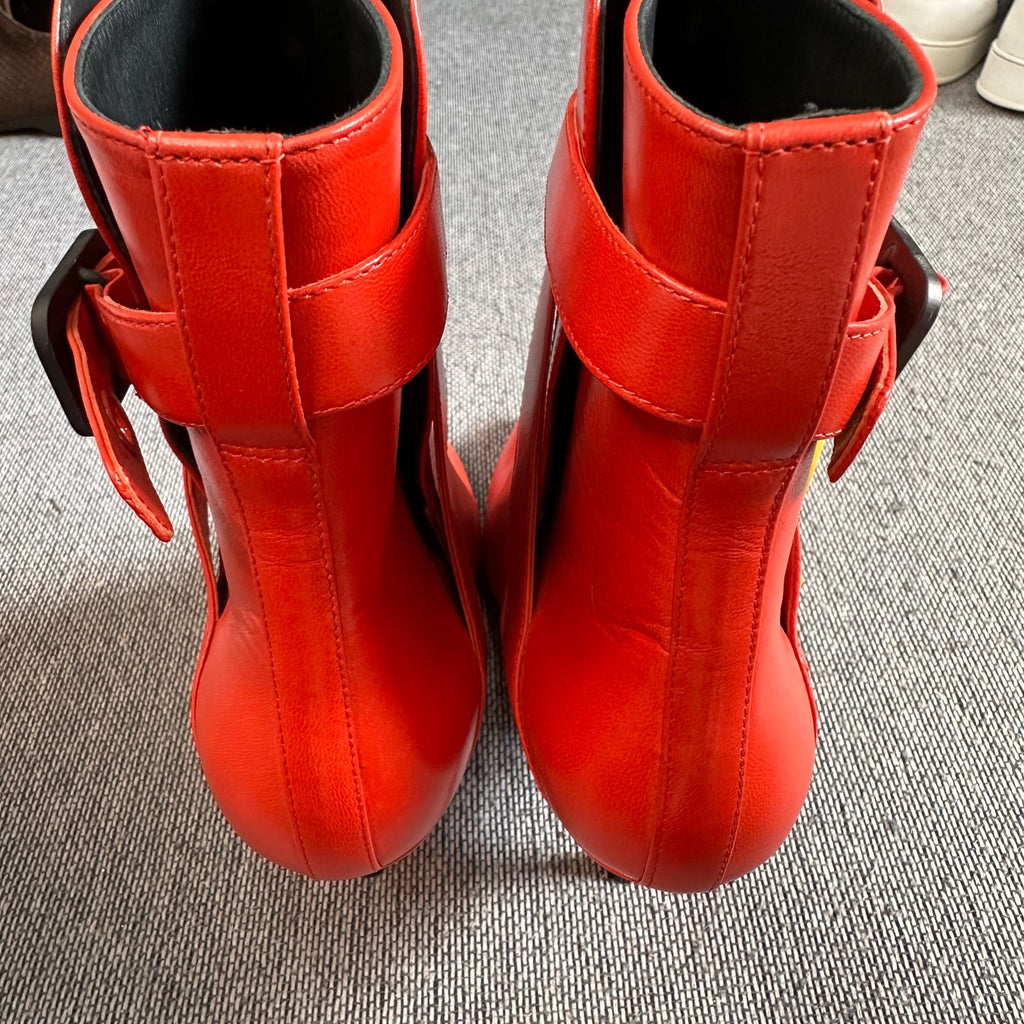 Bottega Veneta Leather Red Ankle boots