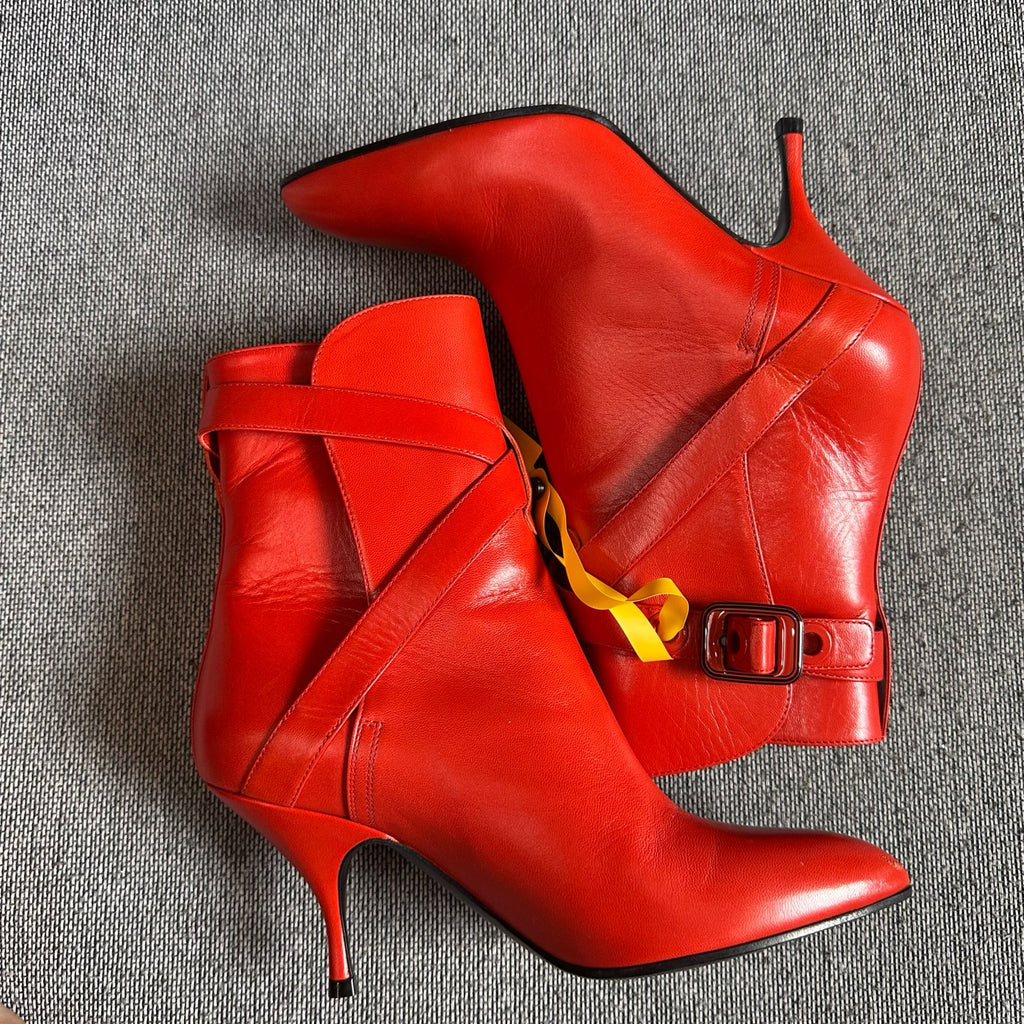 Bottega Veneta Leather Red Ankle boots