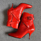 Bottega Veneta Leather Red Ankle boots