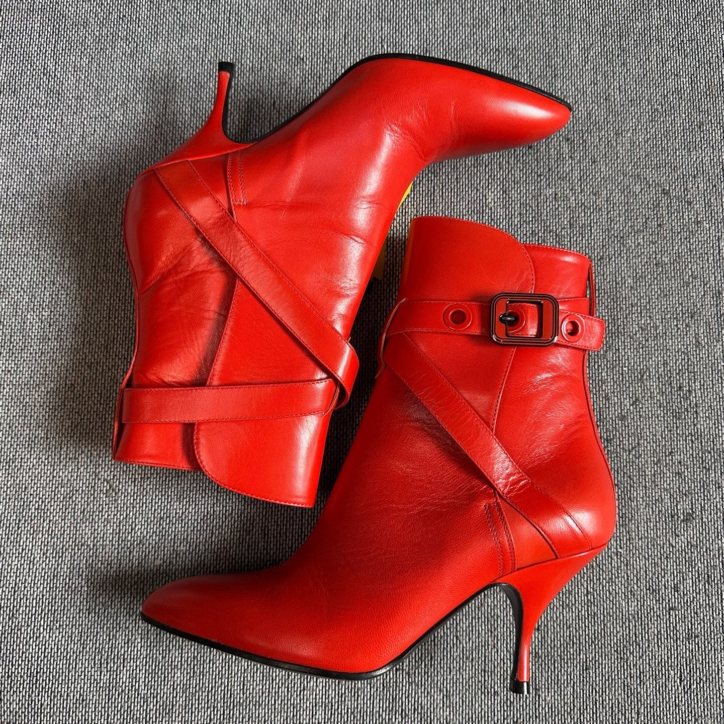 Bottega Veneta Leather Red Ankle boots