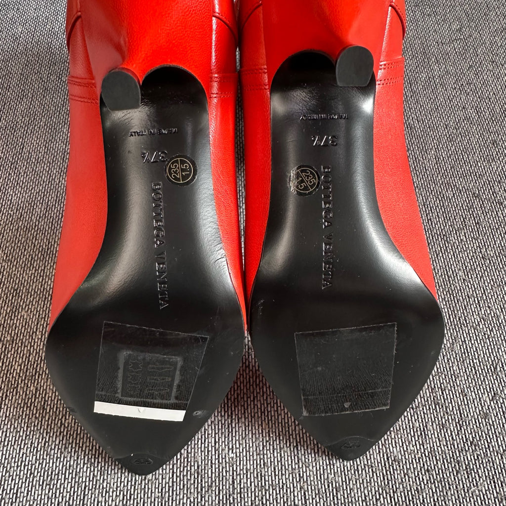 Bottega Veneta Leather Red Ankle boots