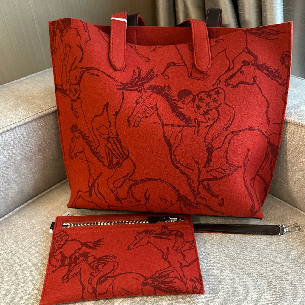 Hermes Felt Tote