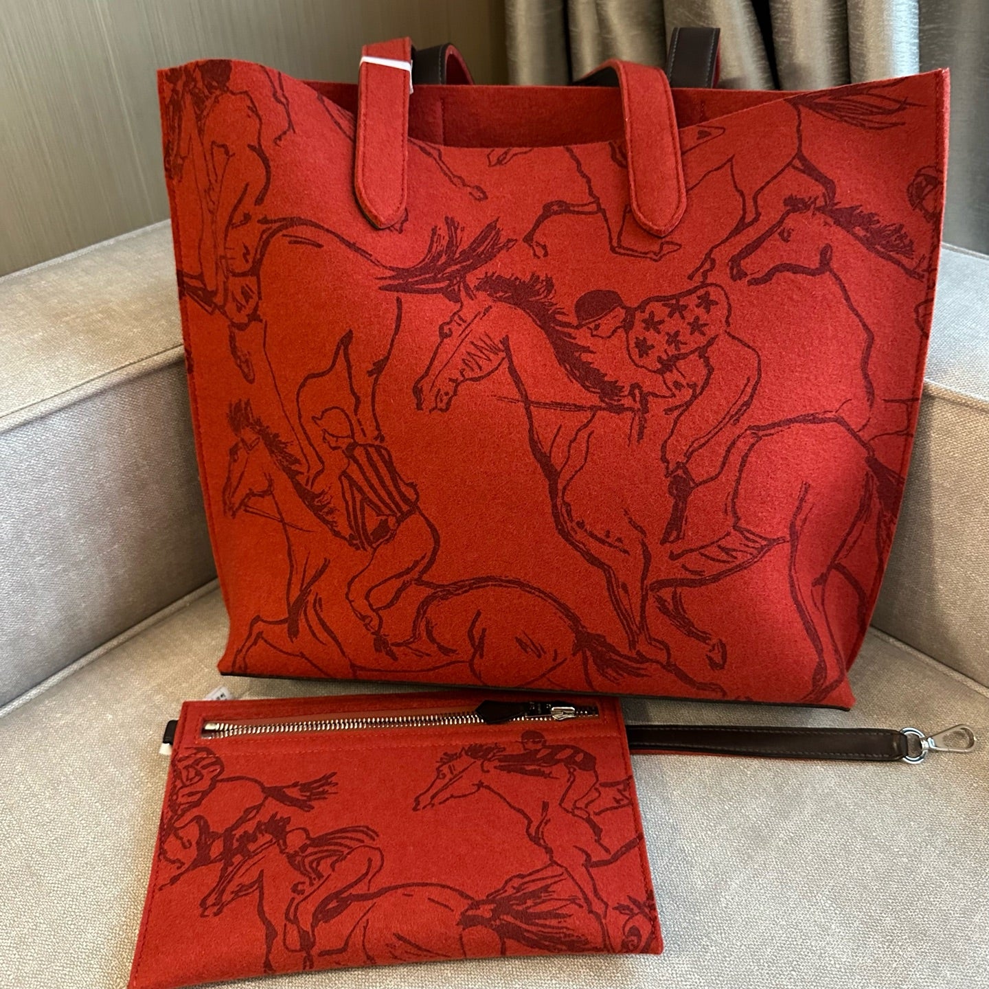 Hermes Felt Tote