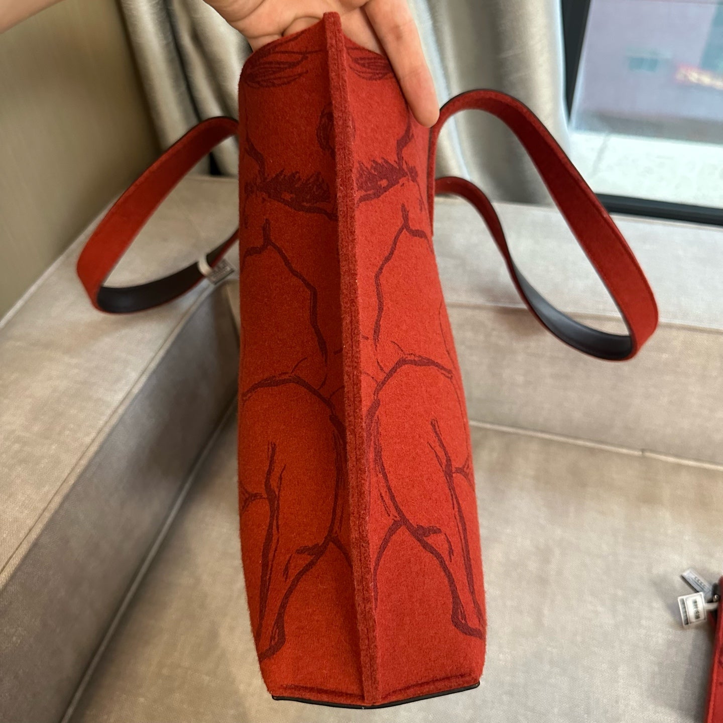Hermes Felt Tote
