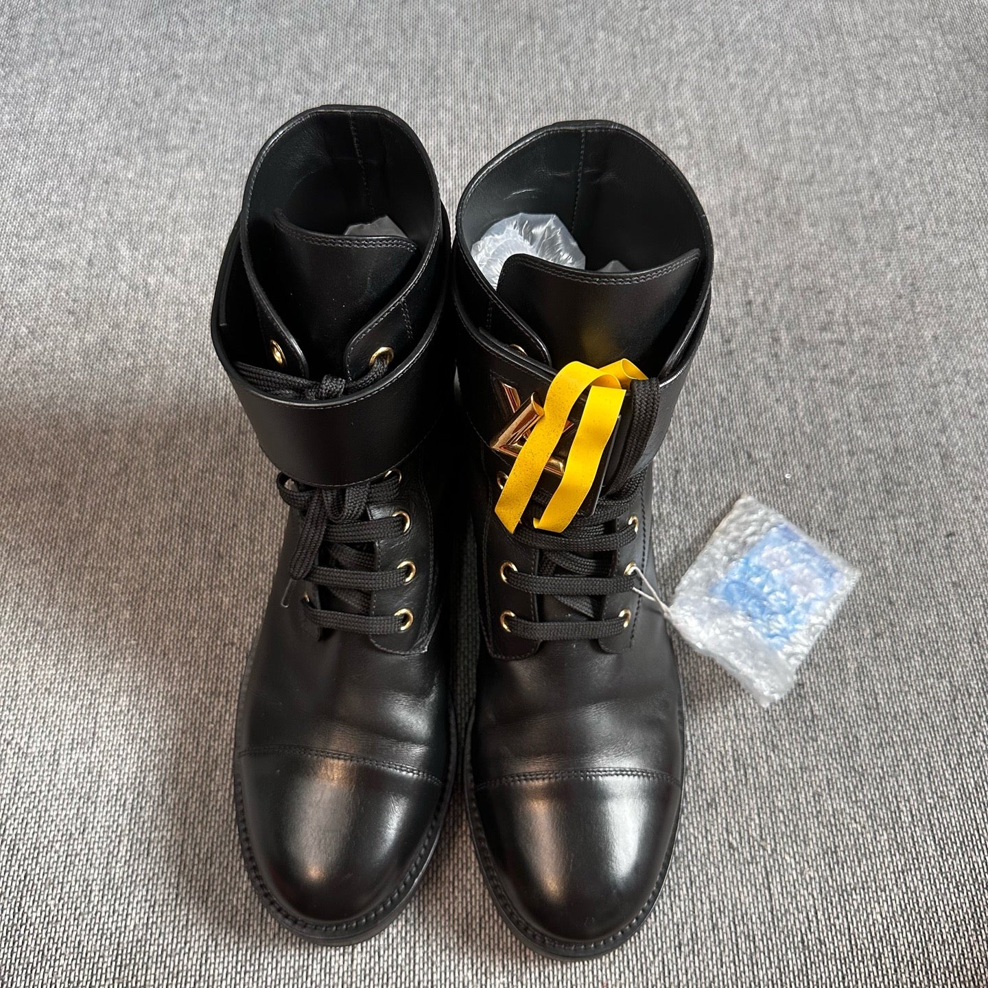 Louis Vuitton Metal Black Lita boots
