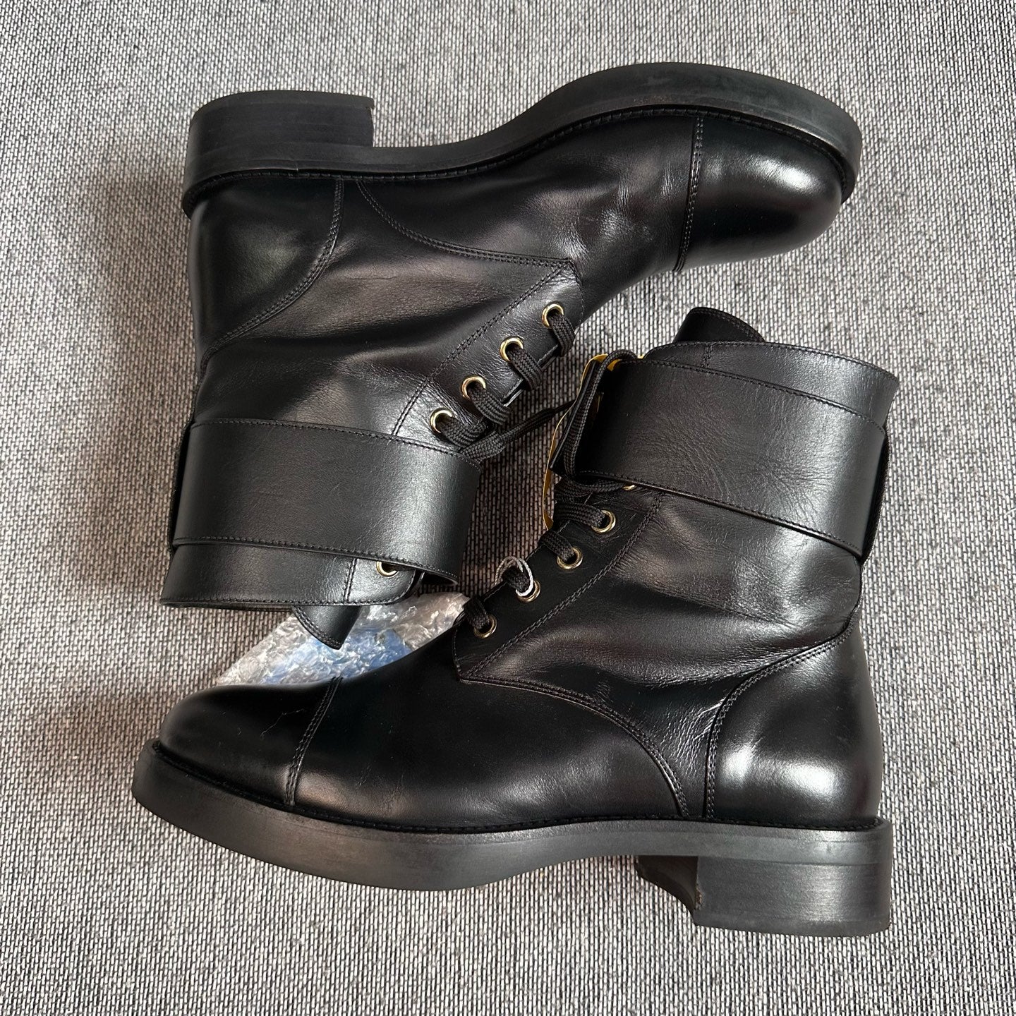 Louis Vuitton Metal Black Lita boots