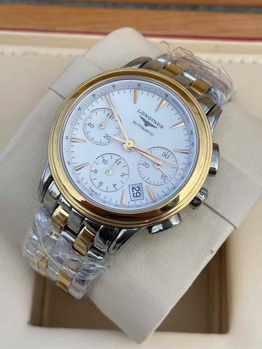 Longines Elegance White Automatic (self-winding) watch 39 millimeters L4.803.3.22.7