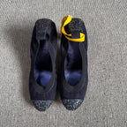 Chanel Alcantara Blue High heels