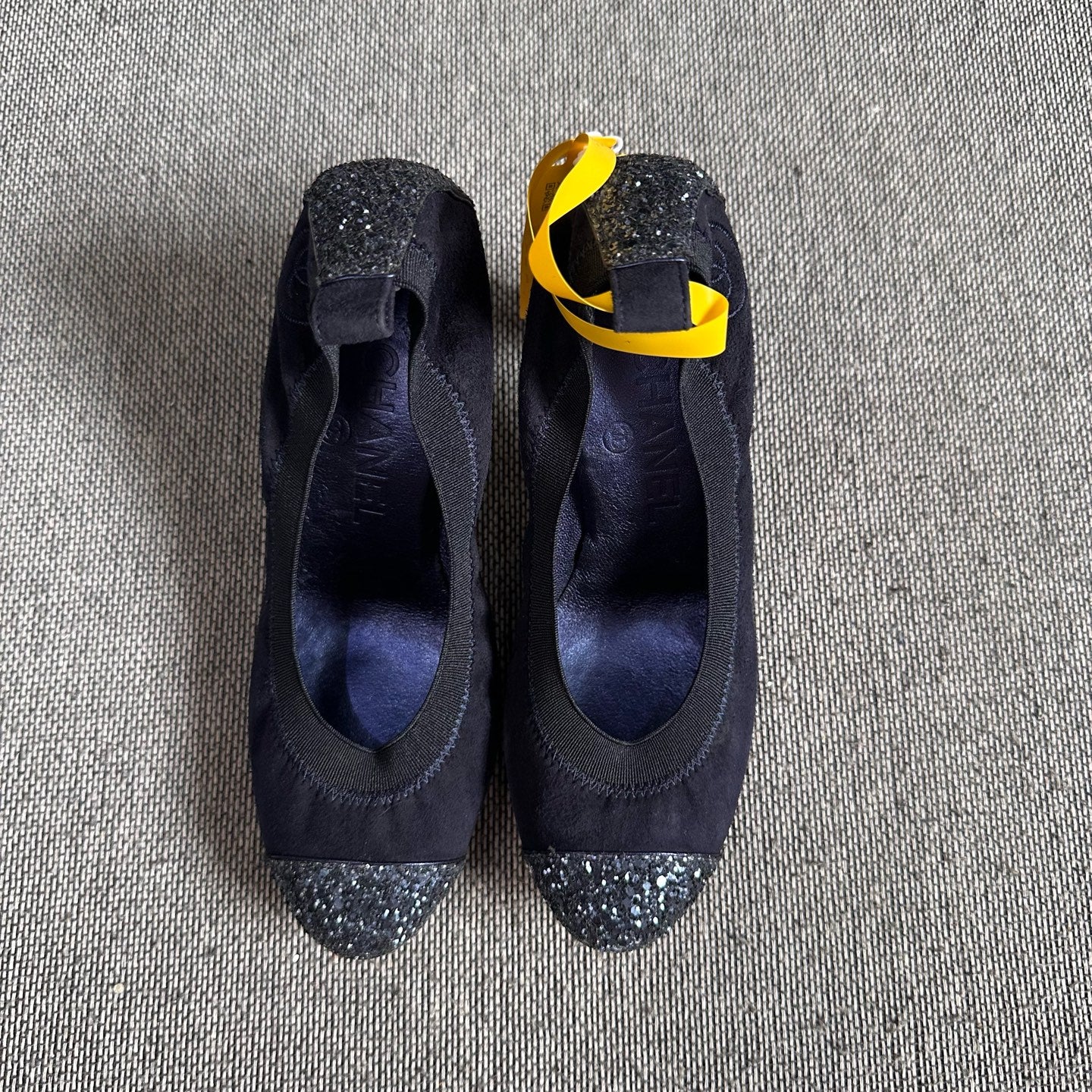 Chanel Alcantara Blue High heels