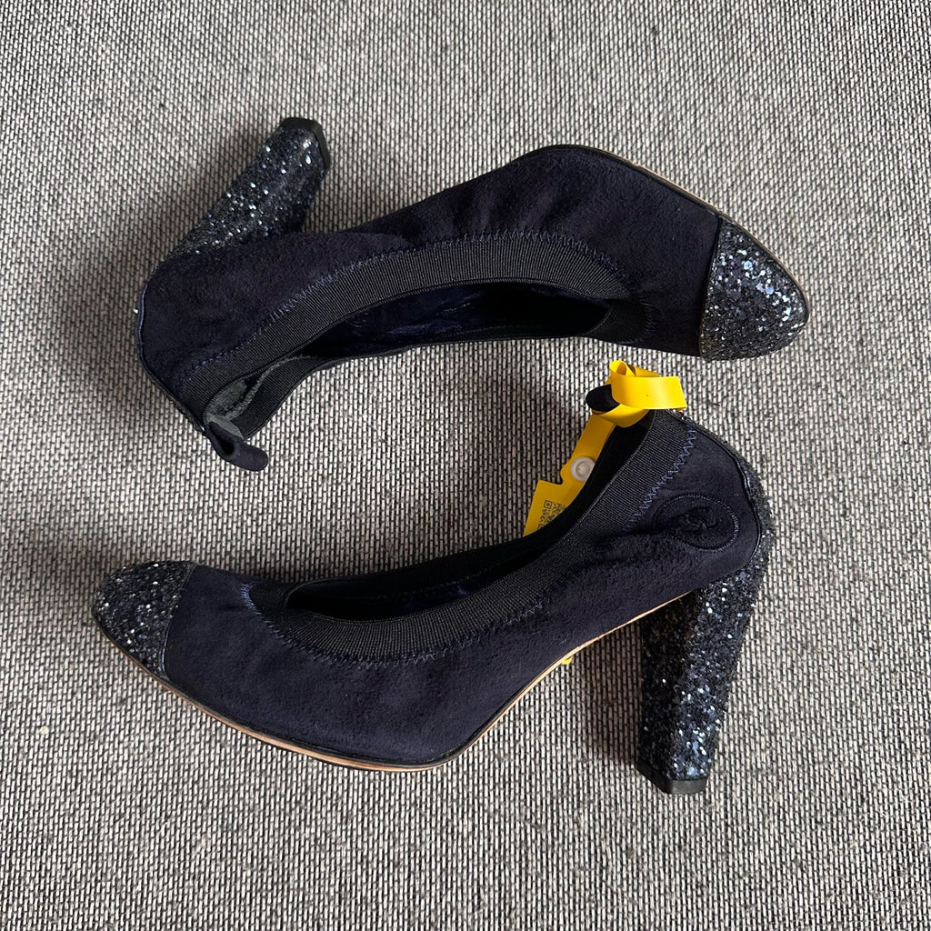 Chanel Alcantara Blue High heels
