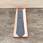 Hermes Gray Necktie