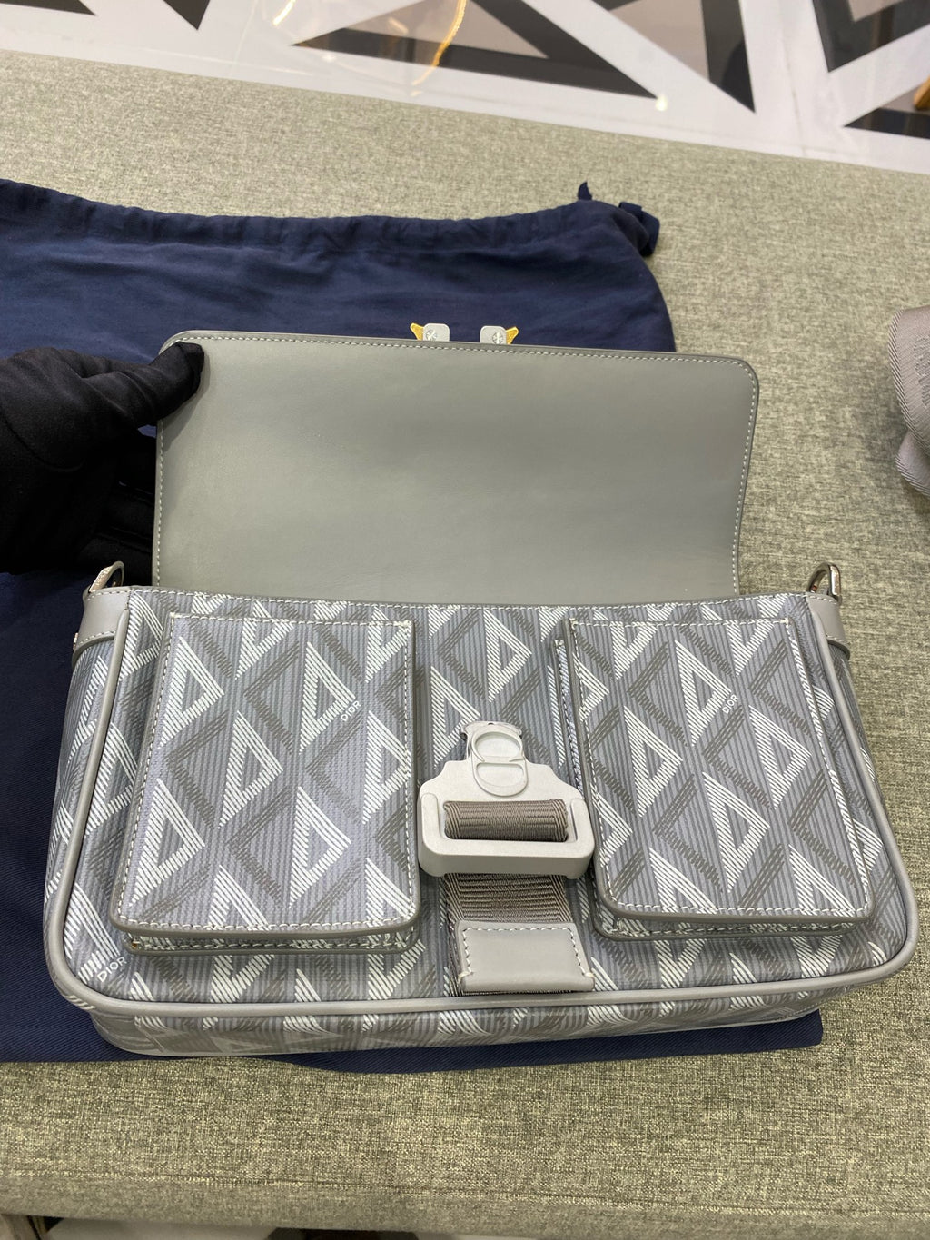 Dior Gray Crossbody