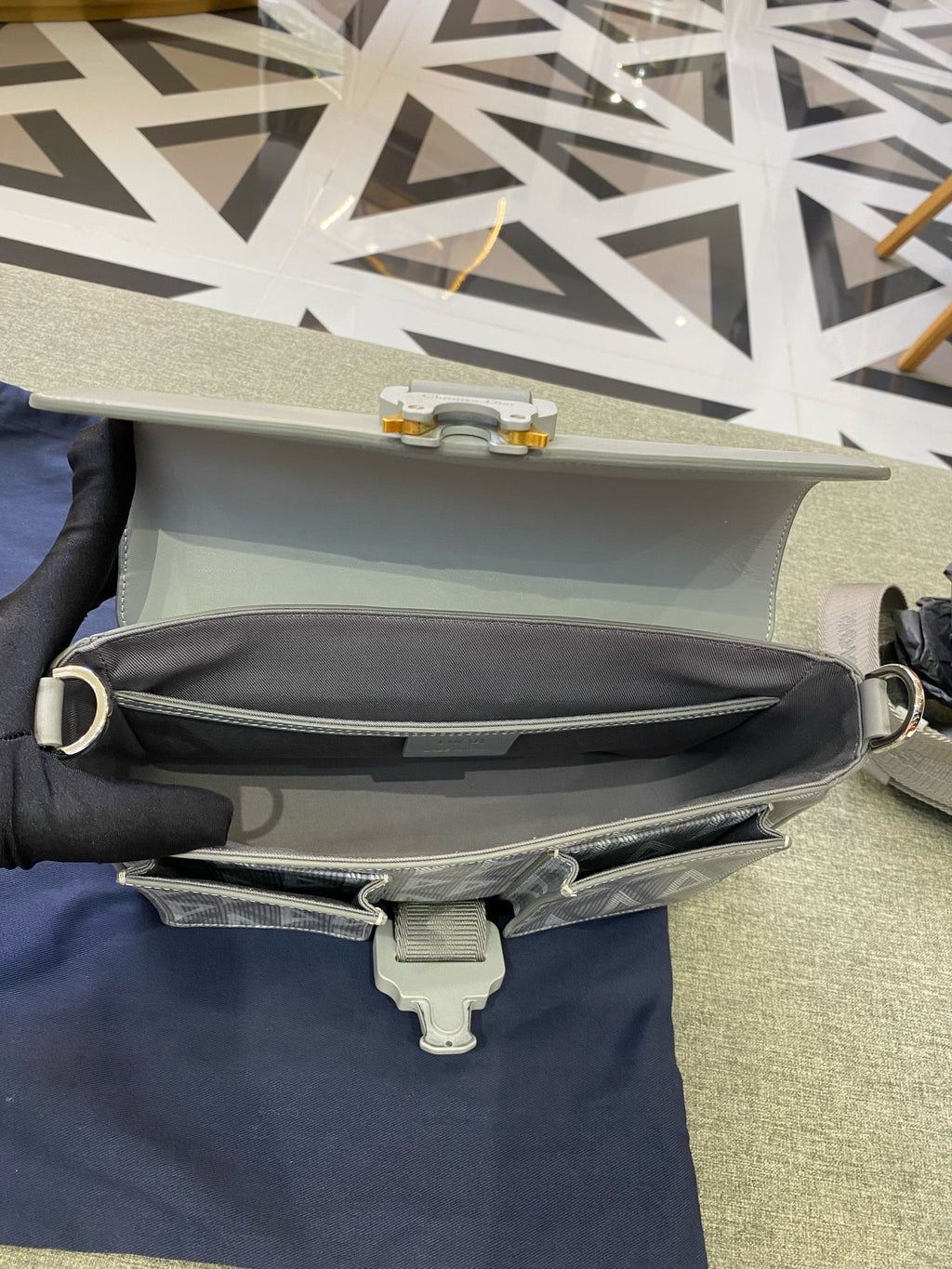 Dior Gray Crossbody