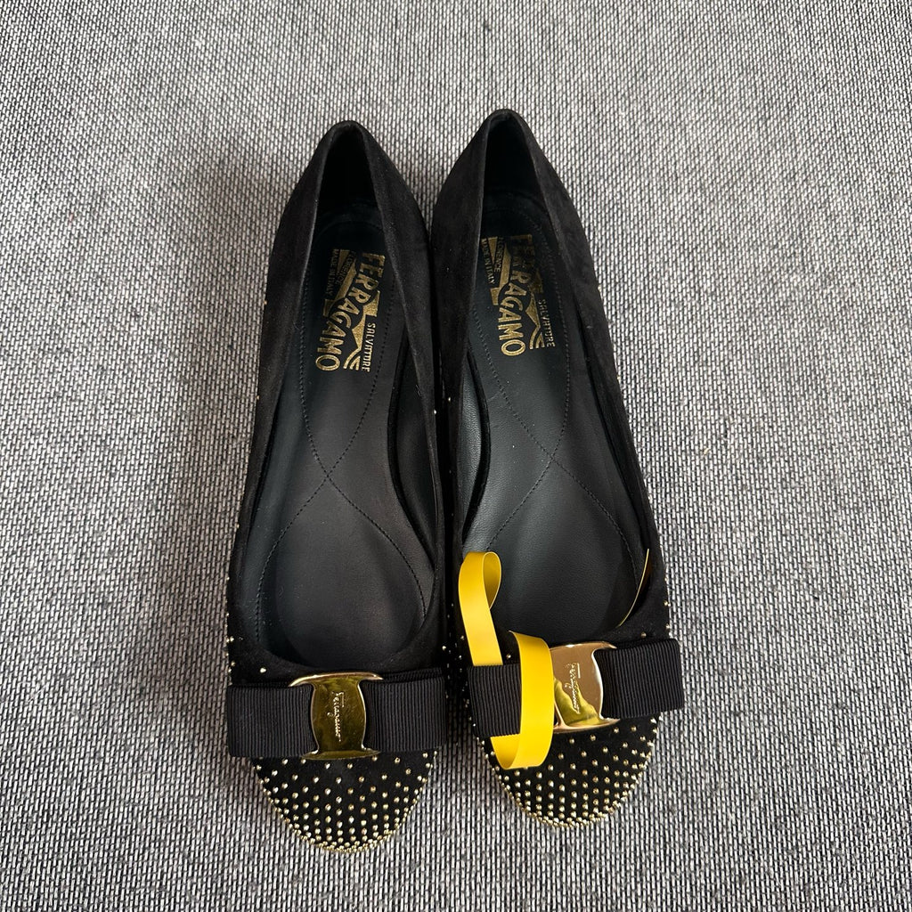Salvatore Ferragamo Alcantara Black
