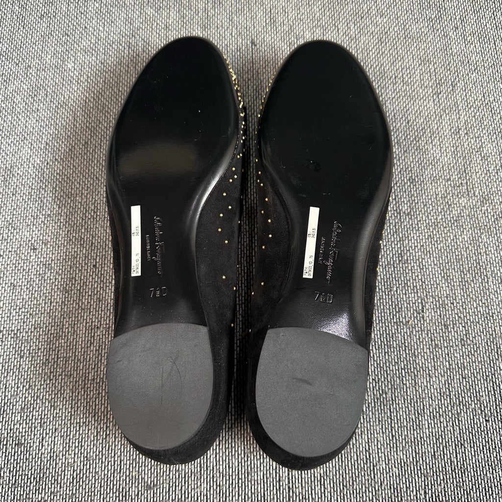 Salvatore Ferragamo Alcantara Black