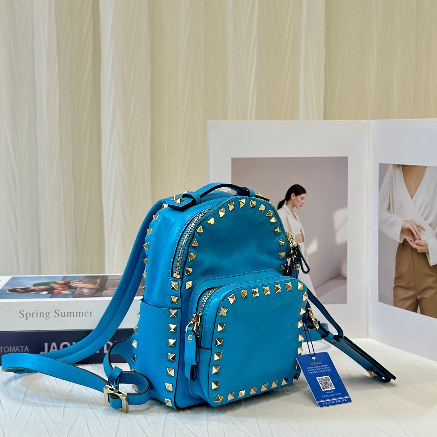 Valentino Blue Backpack