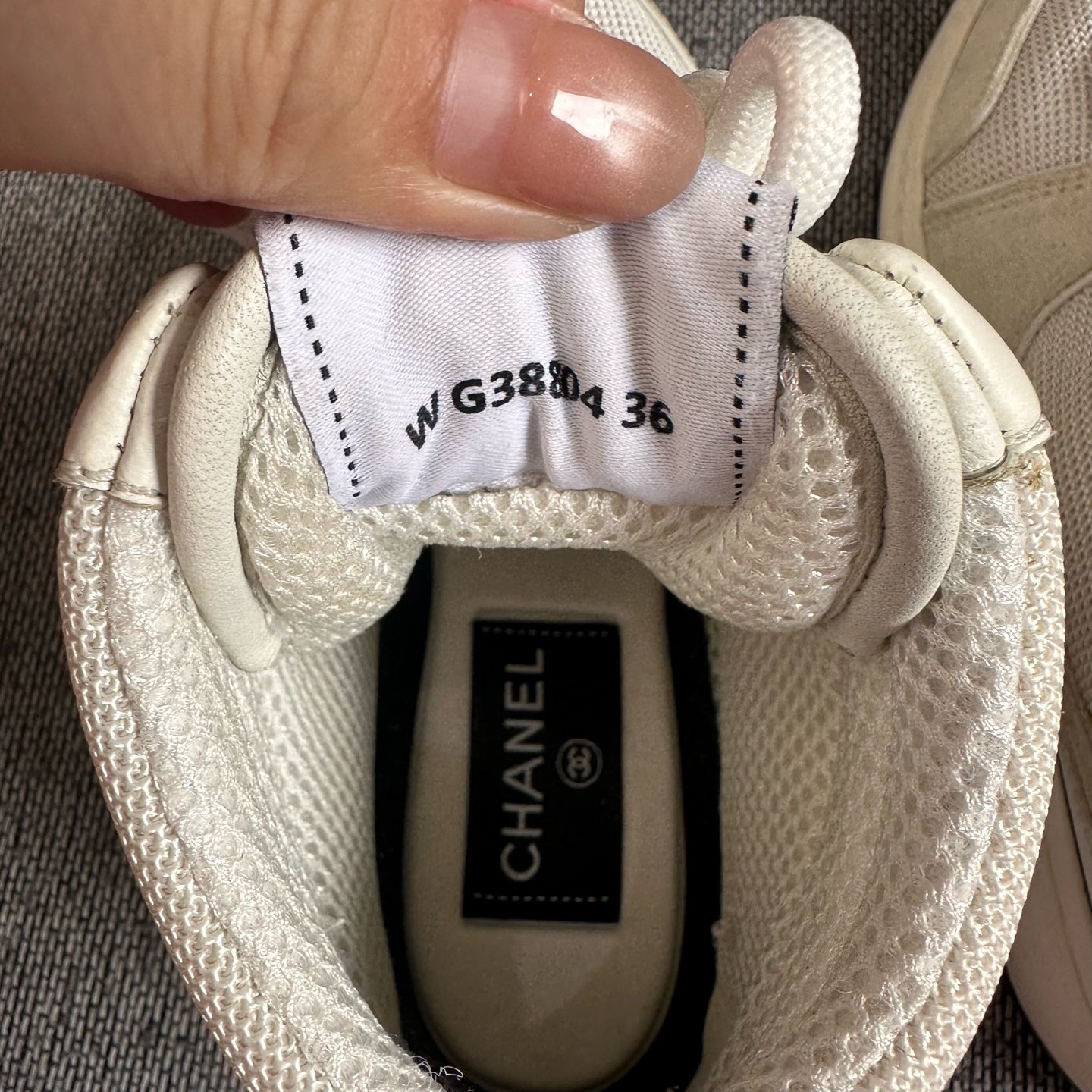 Chanel White Skate shoes