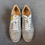 空白 Leather Silver Skate shoes