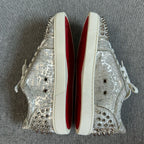 空白 Leather Silver Skate shoes
