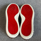 空白 Leather Silver Skate shoes