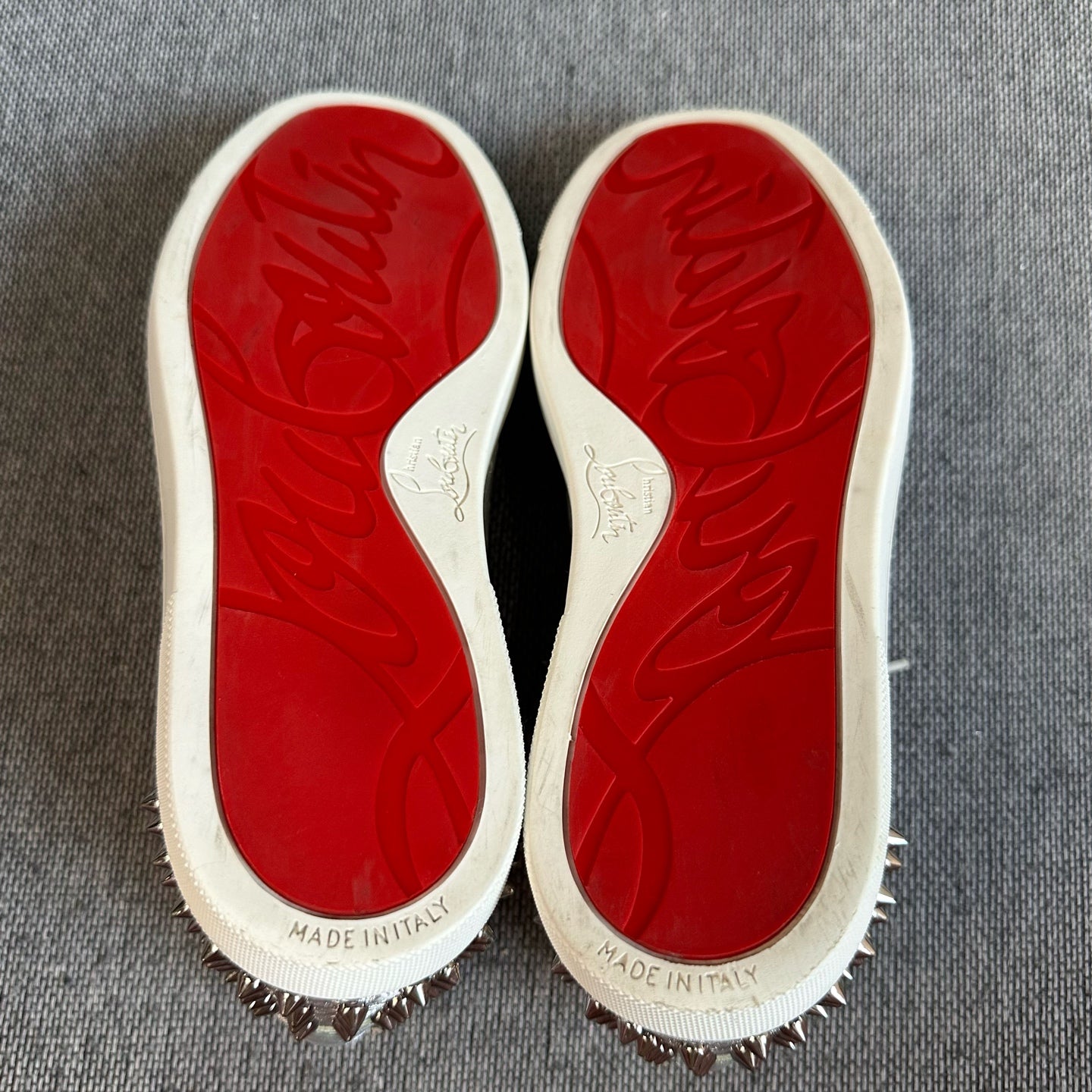 空白 Leather Silver Skate shoes