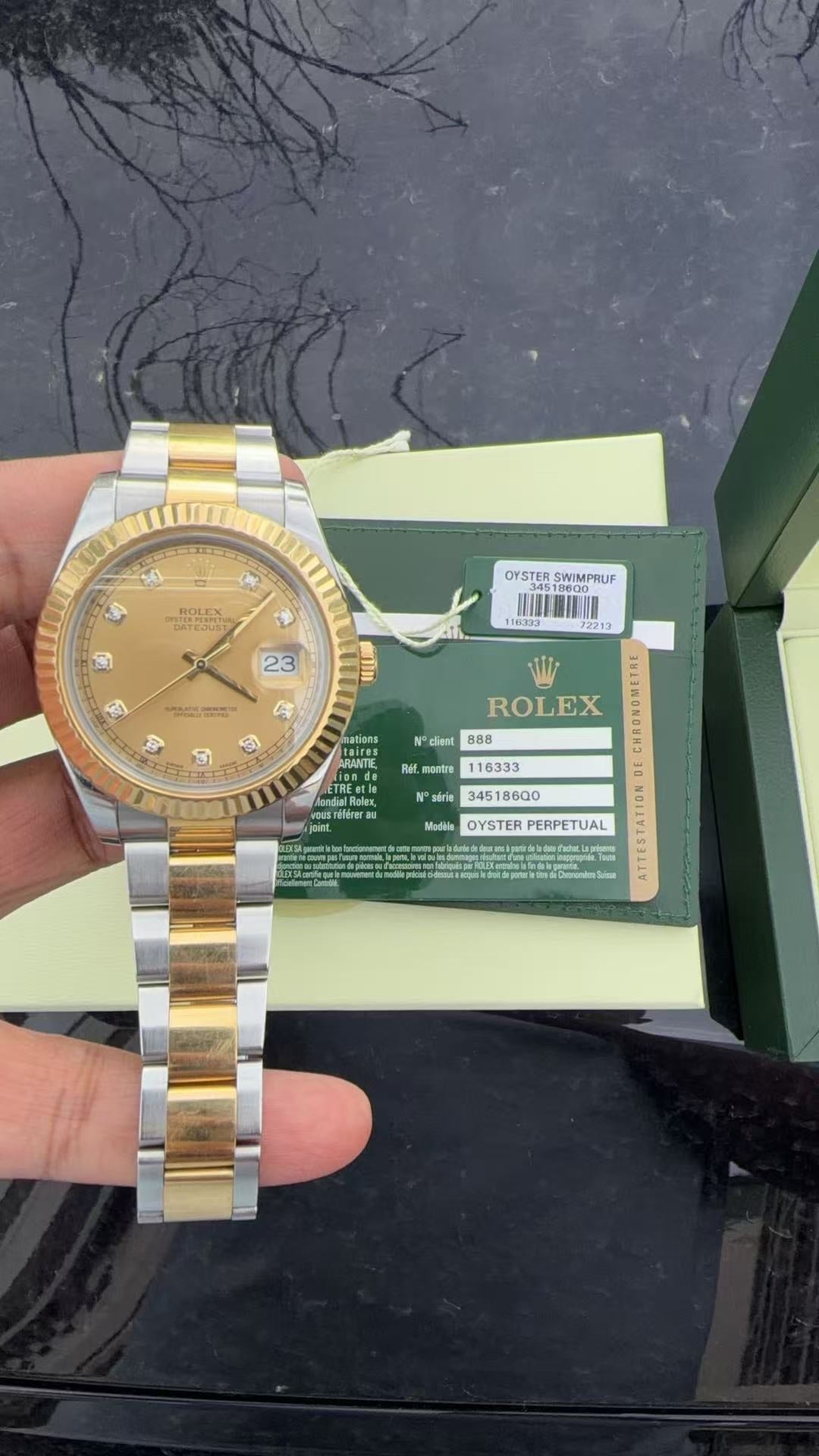 Rolex Log type Automatic (self-winding) watch 41 millimeters 116333-72213