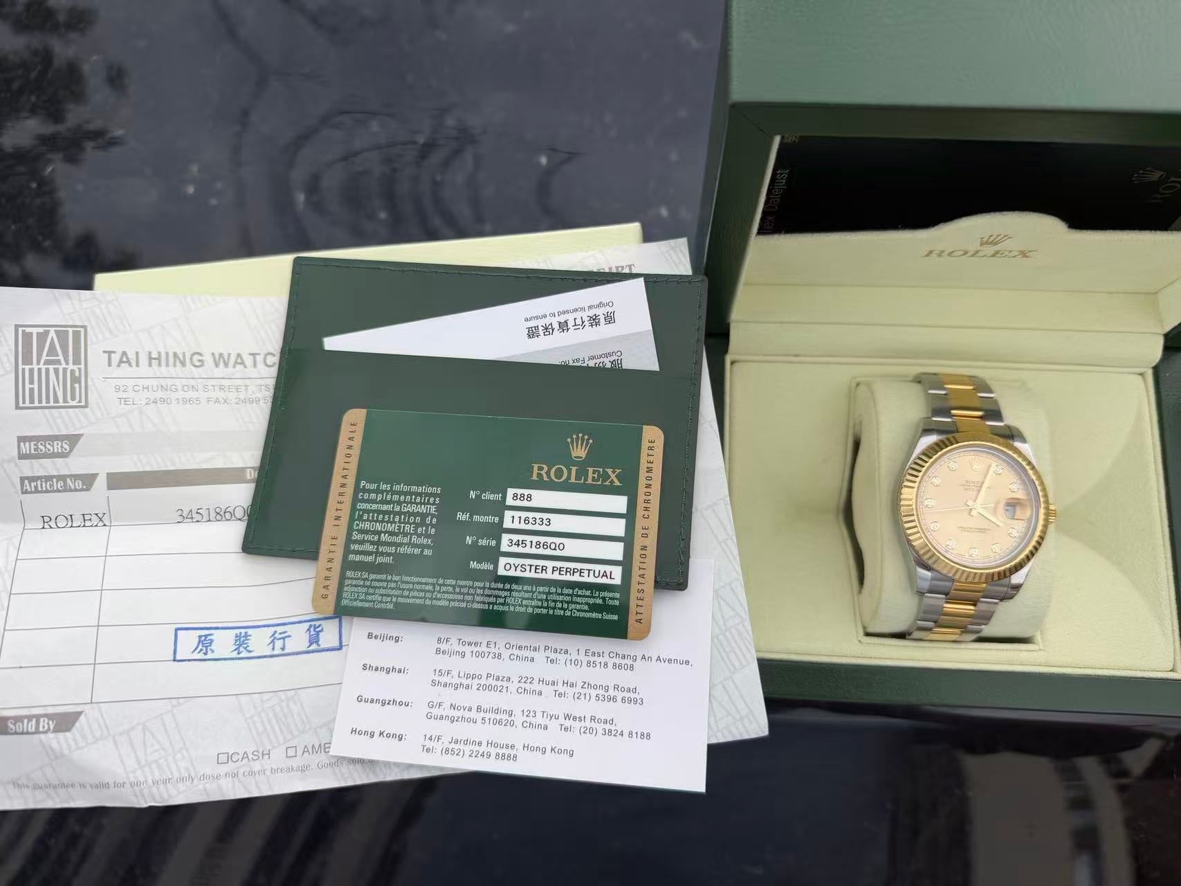 Rolex Log type Automatic (self-winding) watch 41 millimeters 116333-72213