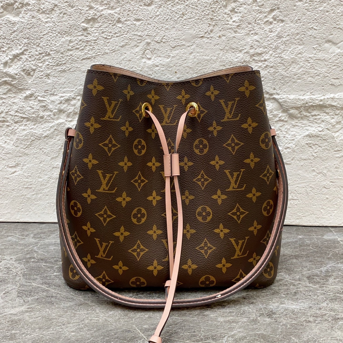 Louis Vuitton Pink Bucket & Drawstring Bag
