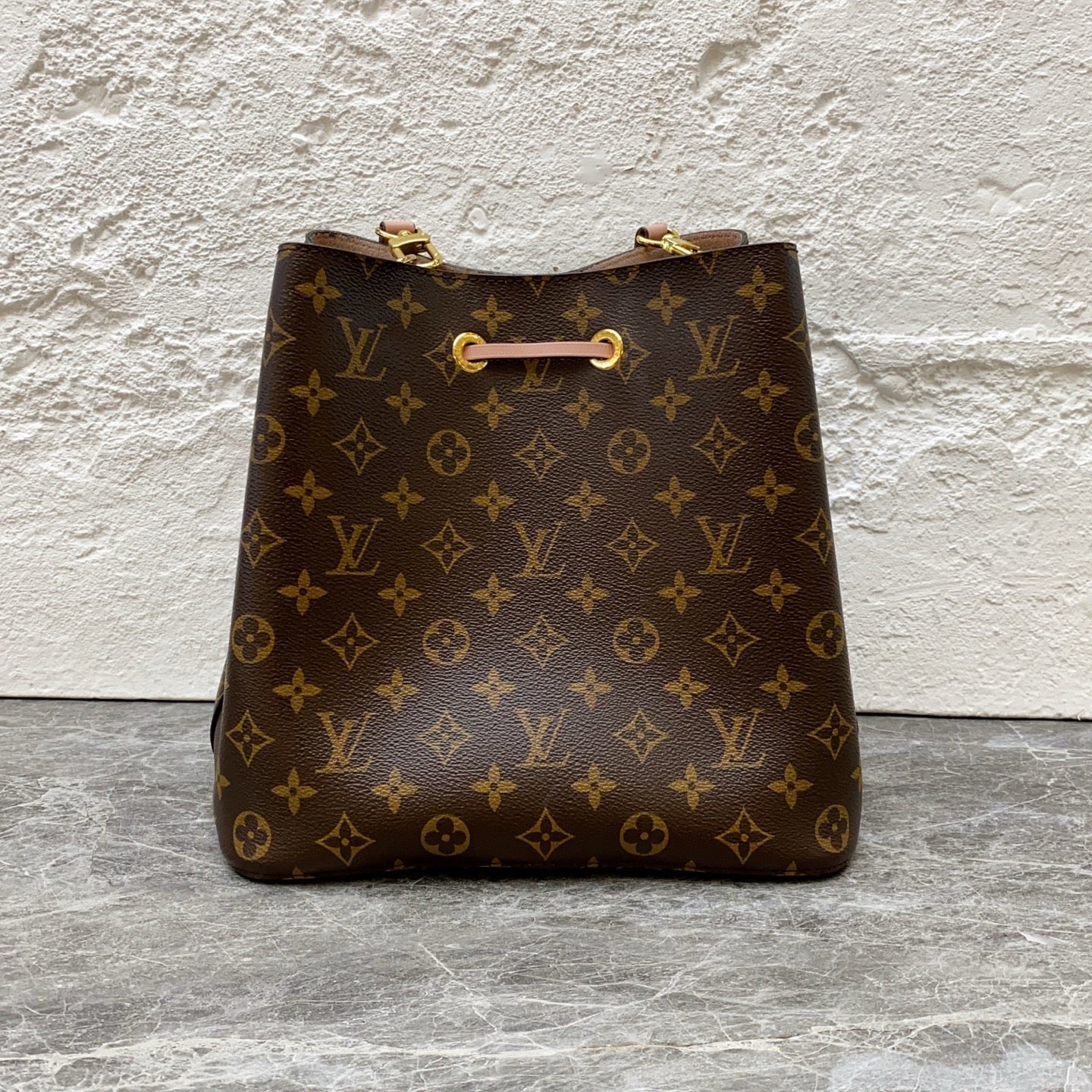Louis Vuitton Pink Bucket & Drawstring Bag