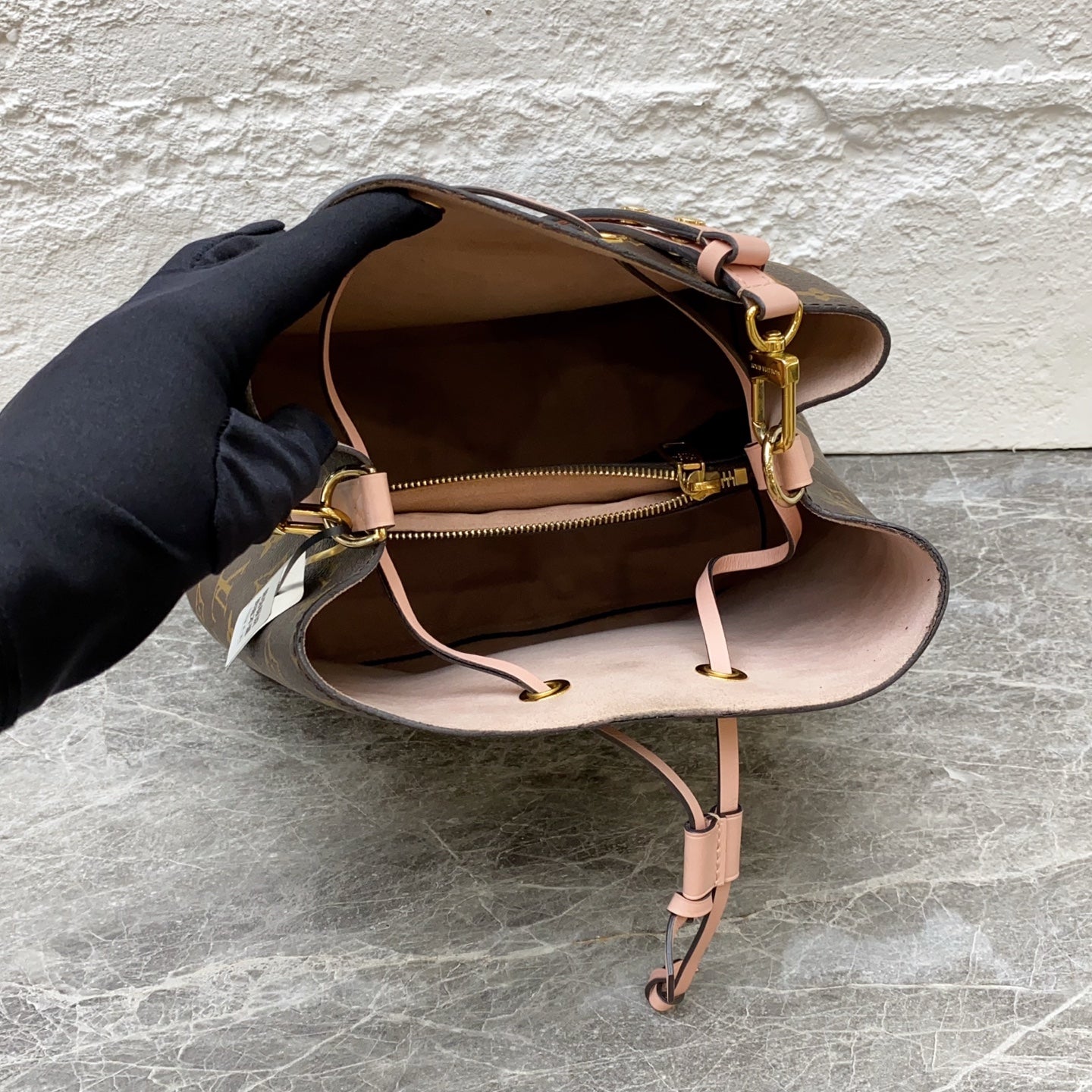 Louis Vuitton Pink Bucket & Drawstring Bag
