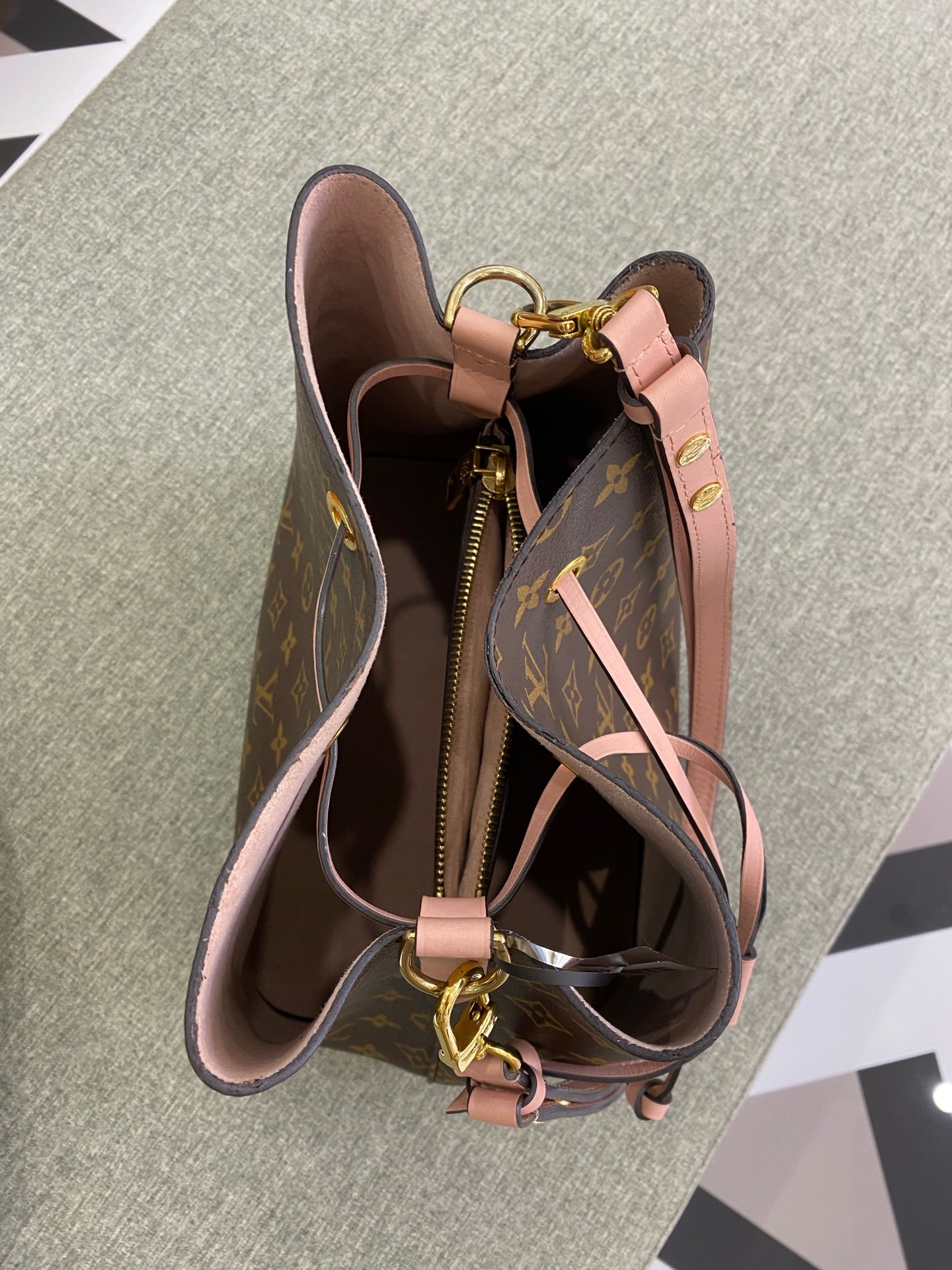 Louis Vuitton Pink Bucket & Drawstring Bag