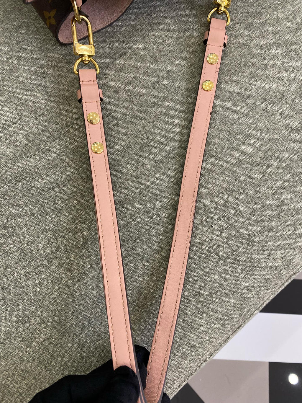 Louis Vuitton Pink Bucket & Drawstring Bag