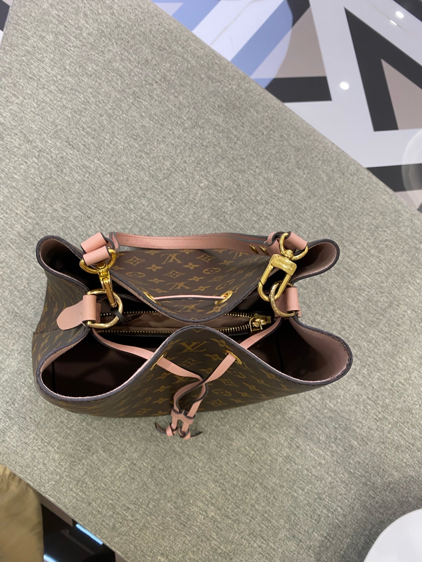 Louis Vuitton Pink Bucket & Drawstring Bag