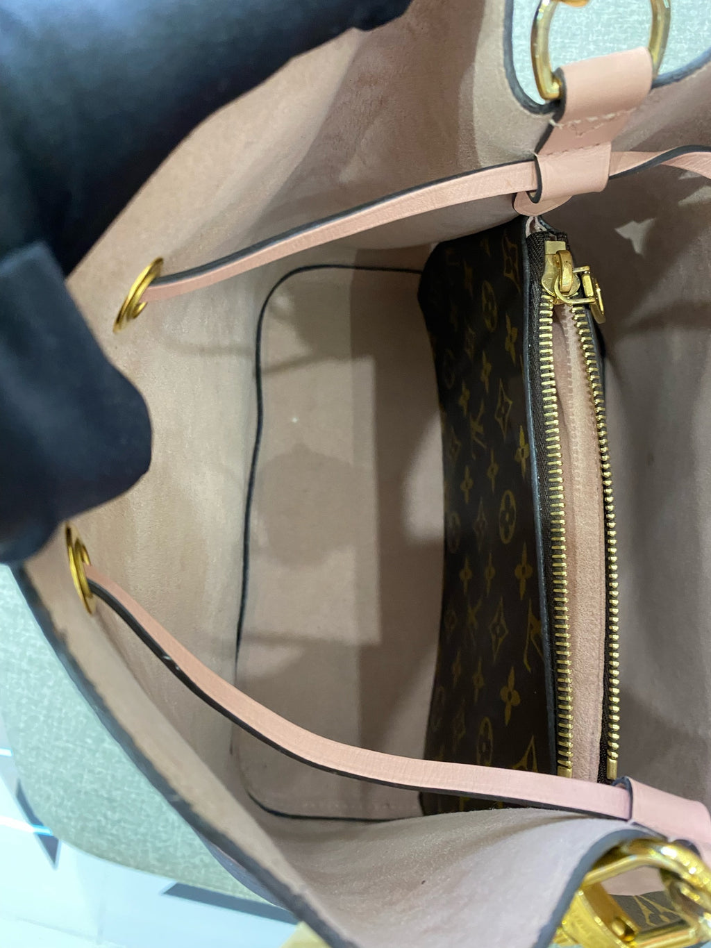Louis Vuitton Pink Bucket & Drawstring Bag